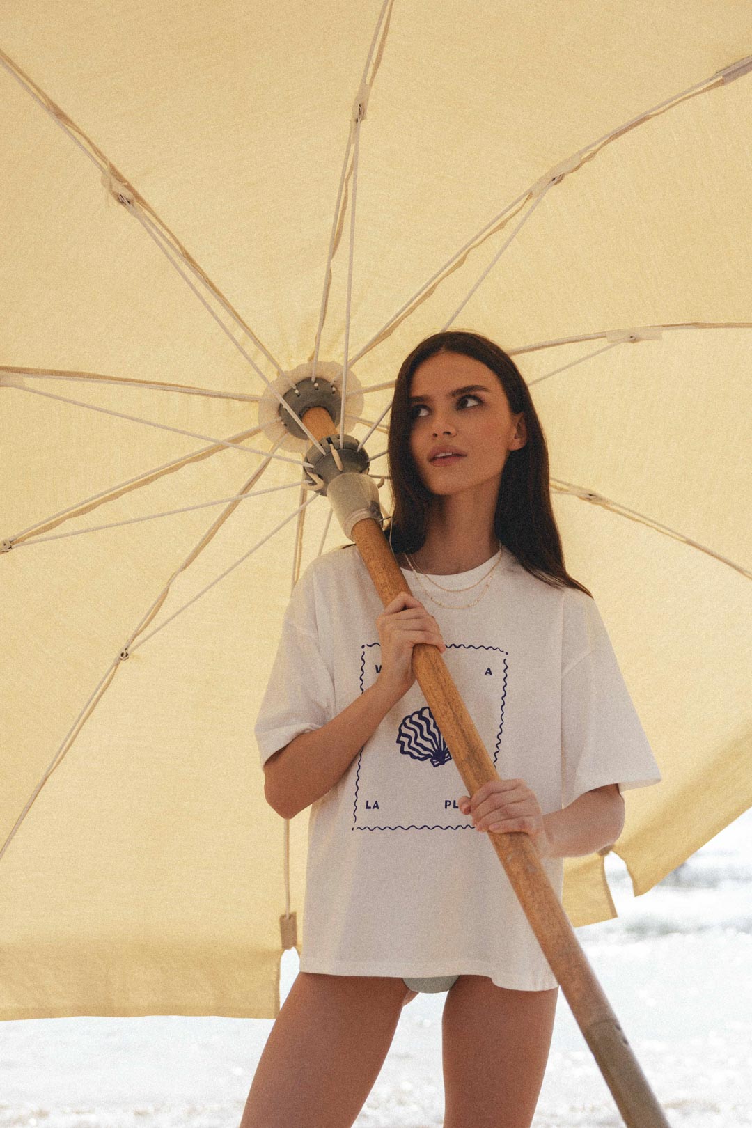 T-shirt Vamos a la playa white