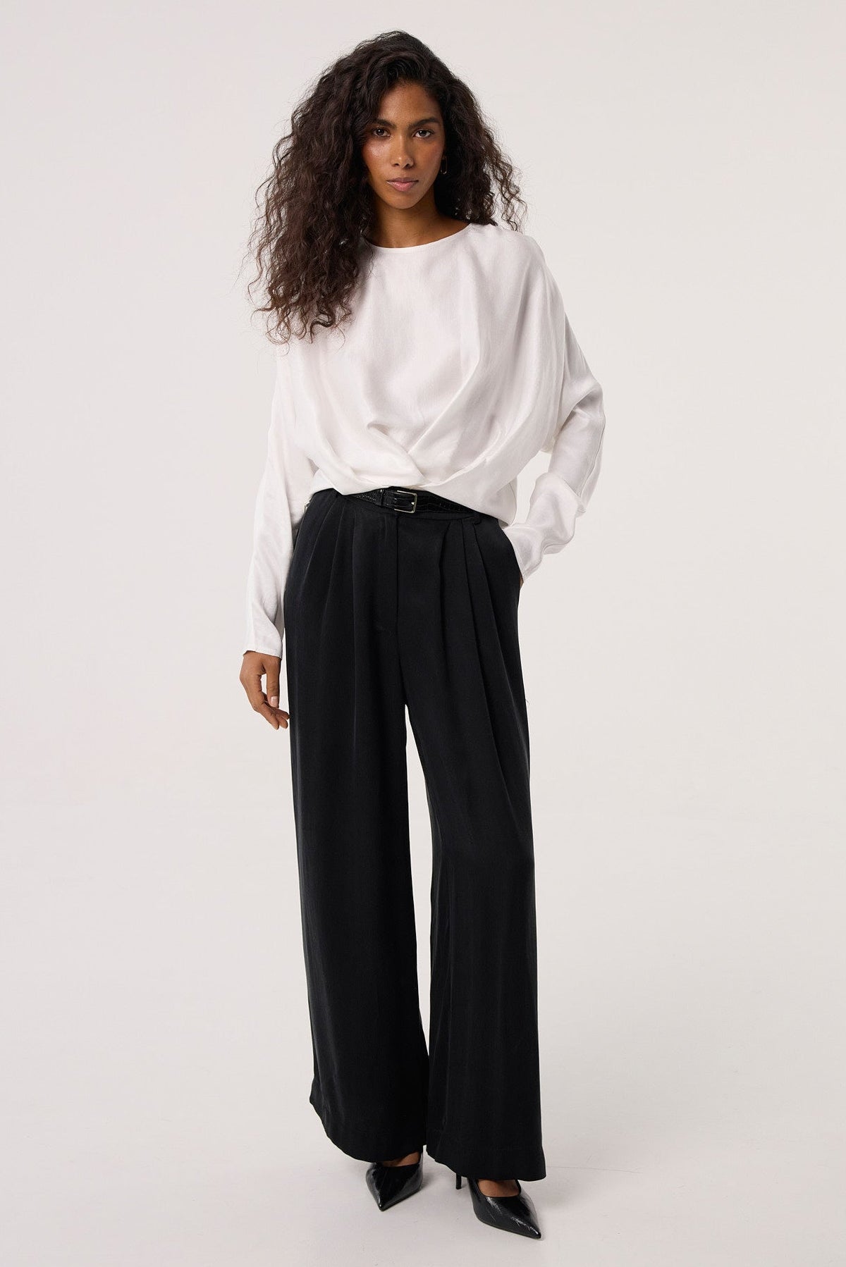 Spodnie Cupro black