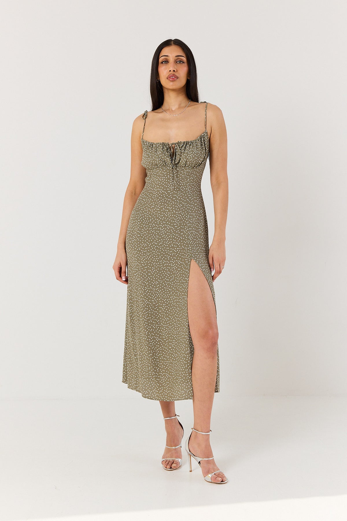 Sukienka Gigi green dots