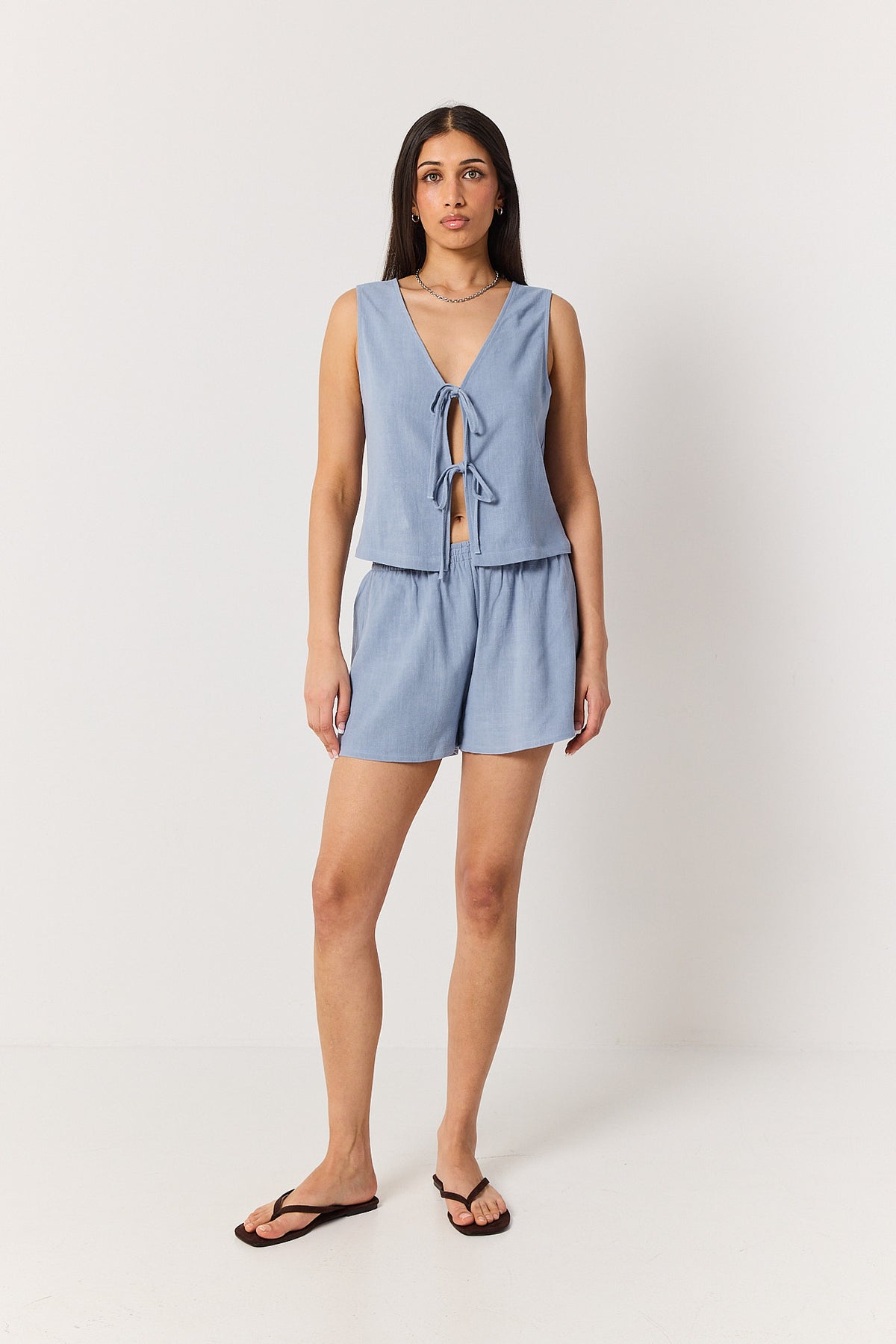 Szorty Lynn powder blue