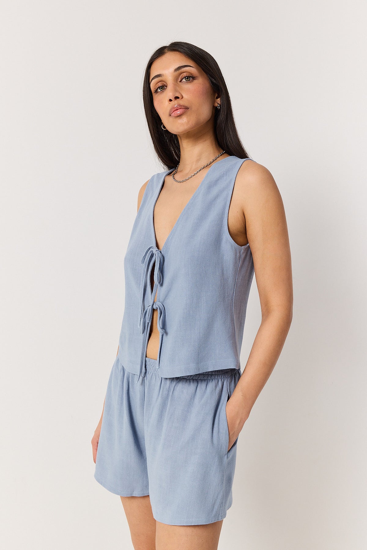 Szorty Lynn powder blue