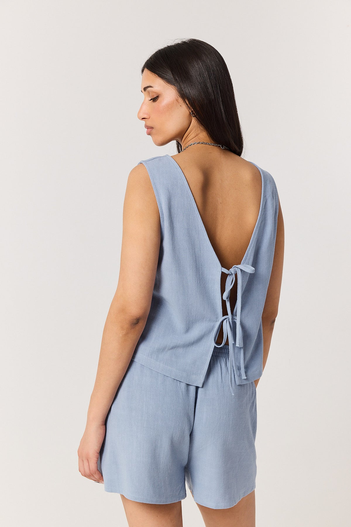Szorty Lynn powder blue