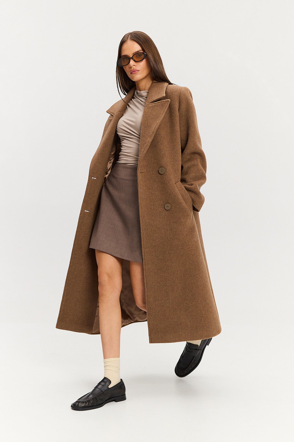 Płaszcz Carmen walnut