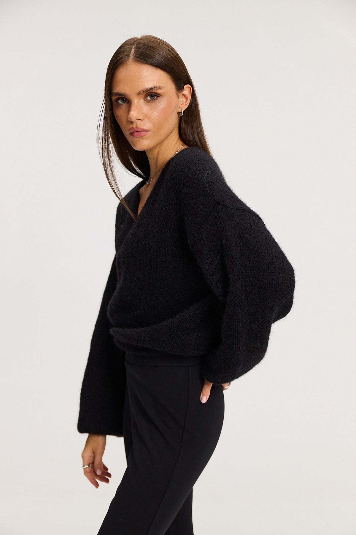 Sweter kardigan Ingrid black