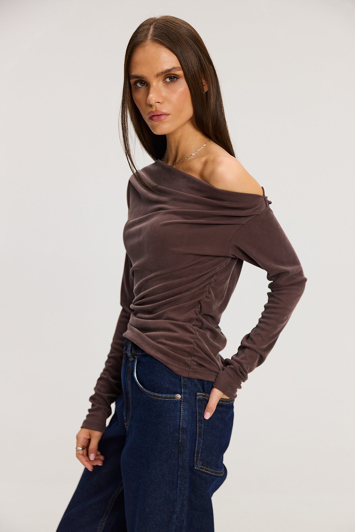 Longsleeve Romy milk chocolate