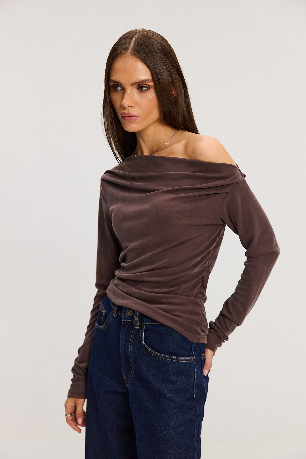 Longsleeve Romy milk chocolate