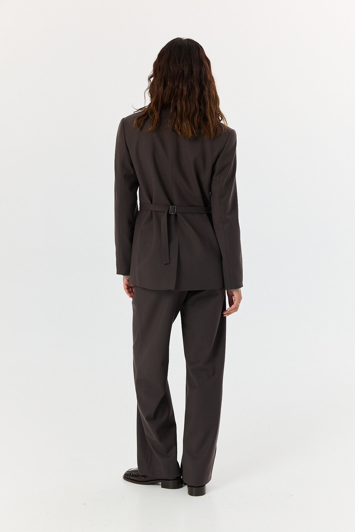 Spodnie Jackson wool dark chocolate