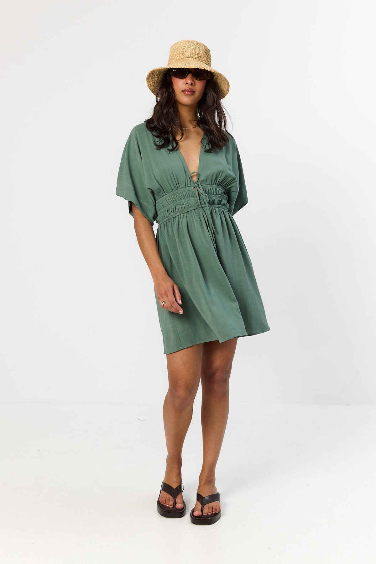 Sukienka Chelsea smoky green