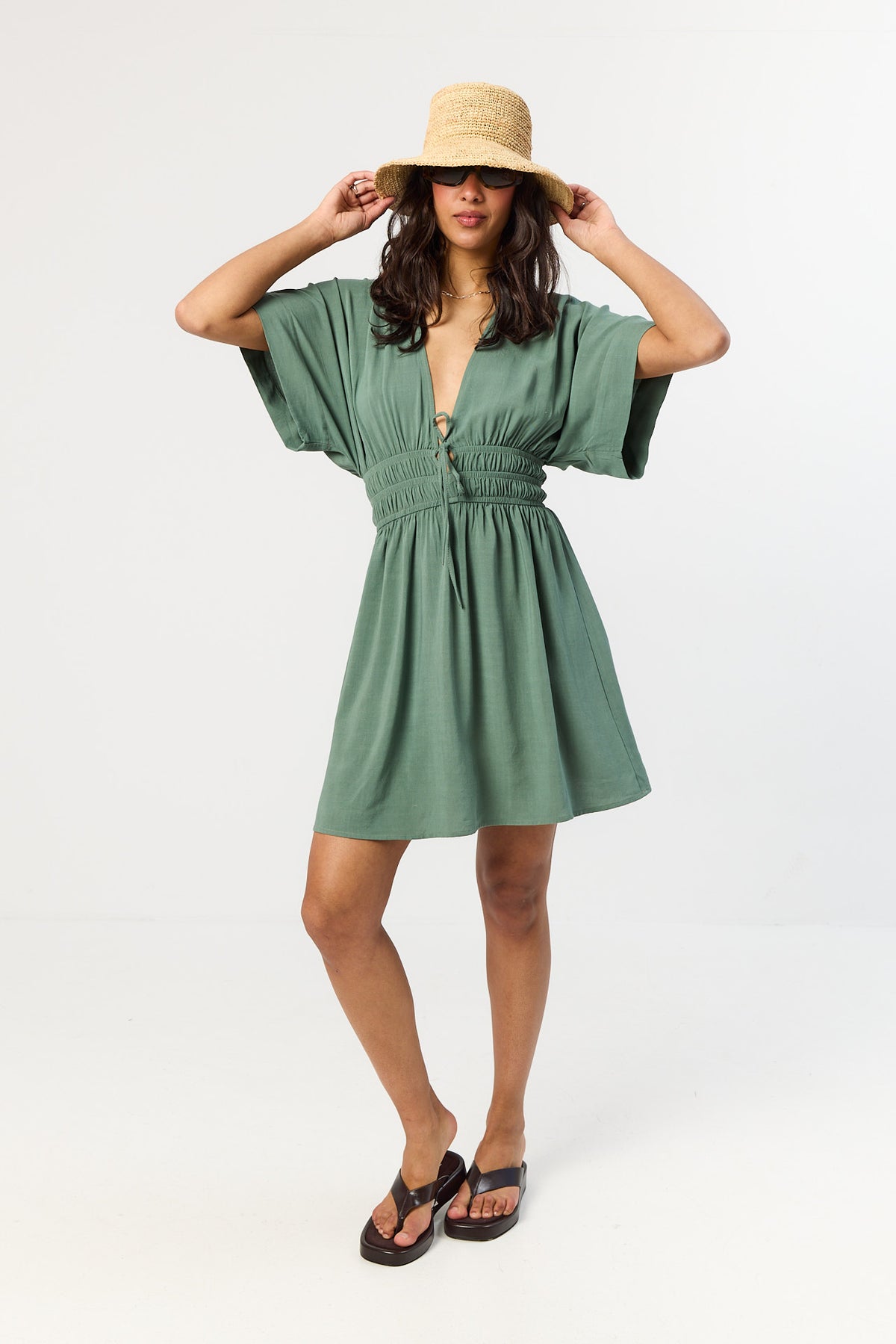 Sukienka Chelsea smoky green