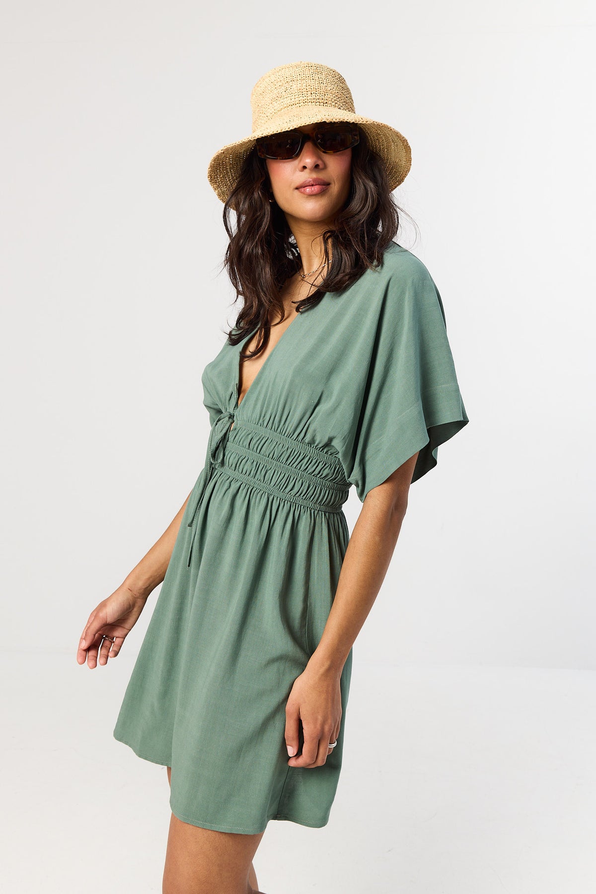 Sukienka Chelsea smoky green