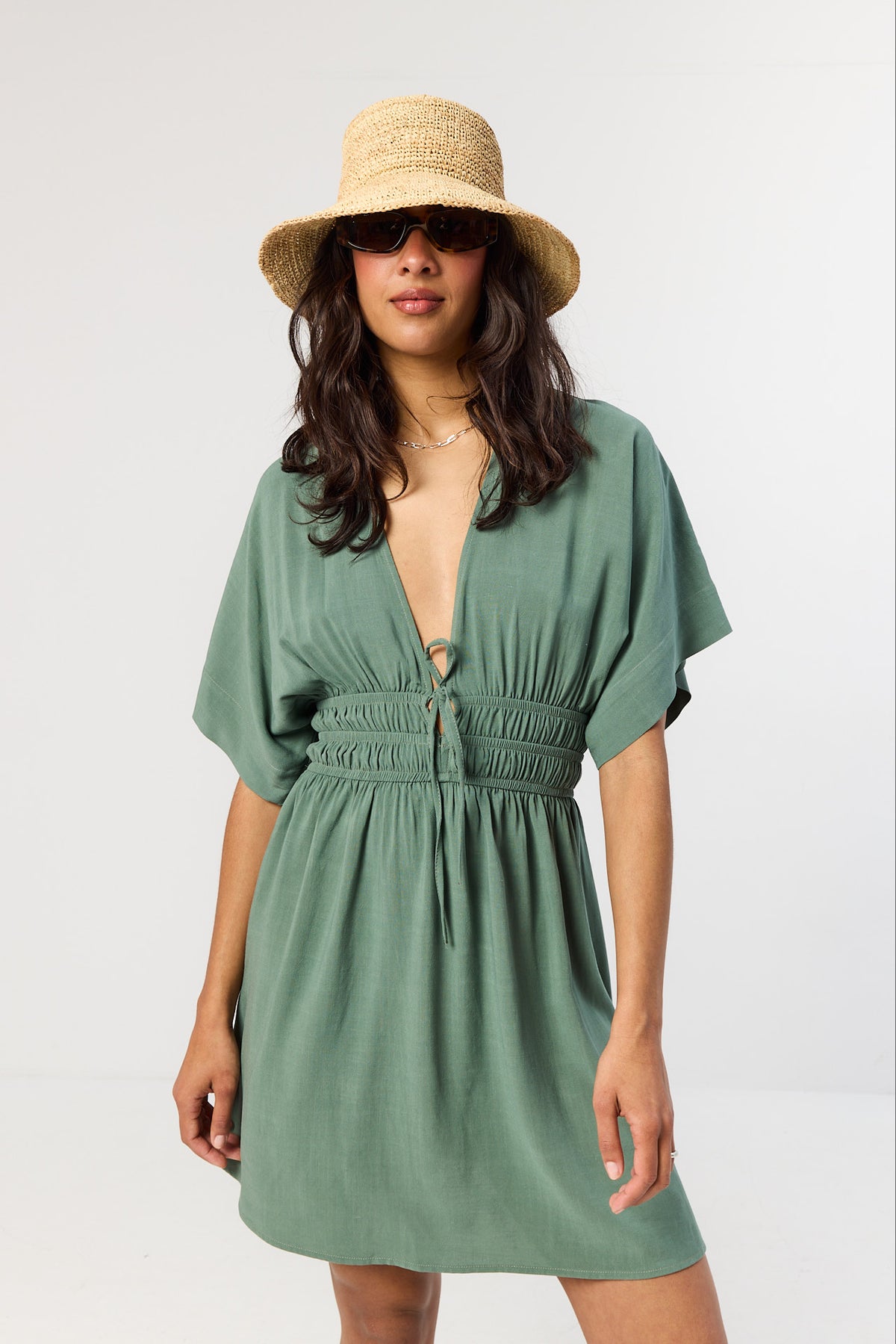 Sukienka Chelsea smoky green