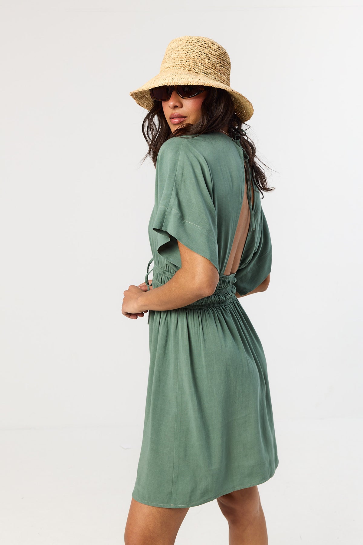 Sukienka Chelsea smoky green