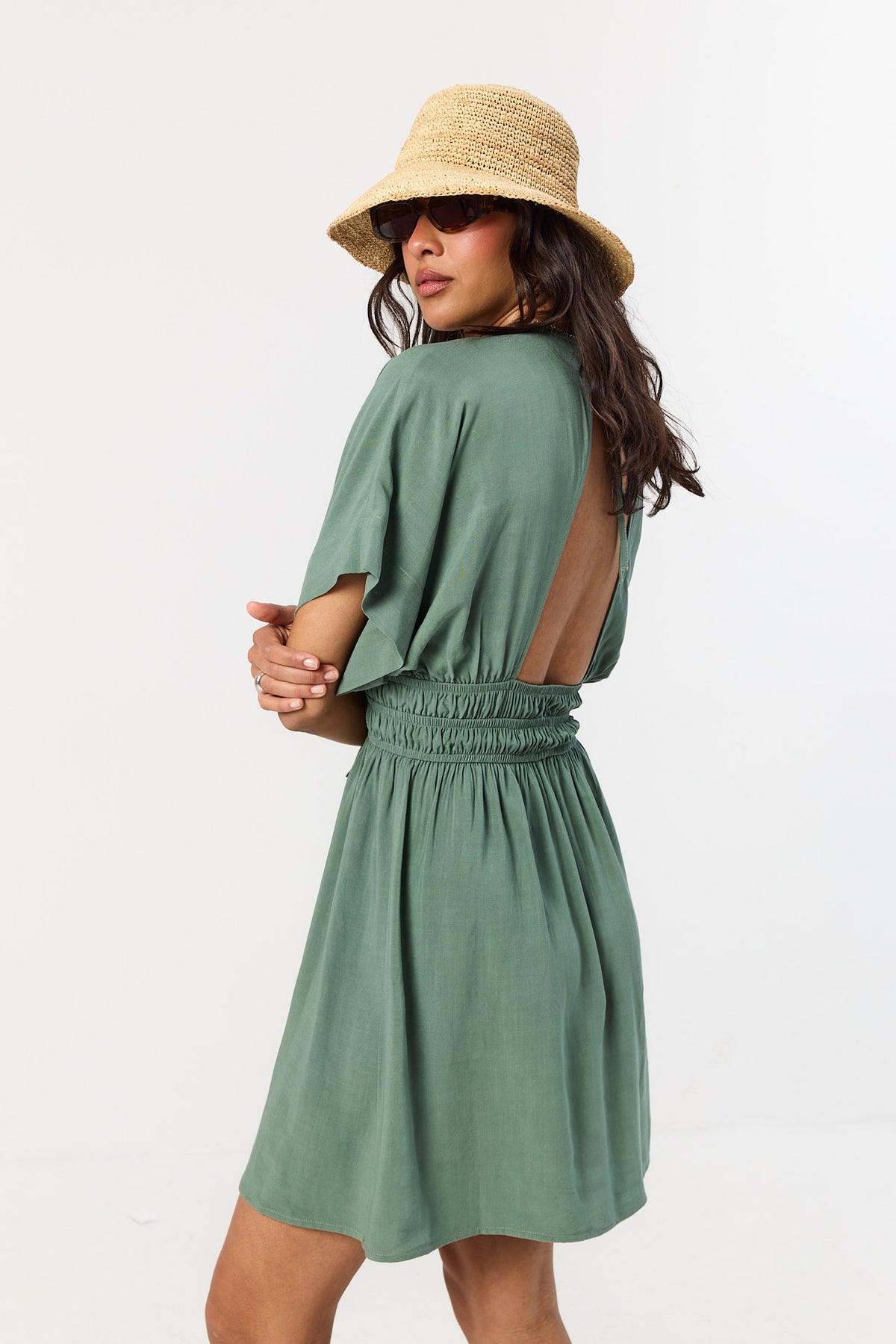 Sukienka Chelsea smoky green