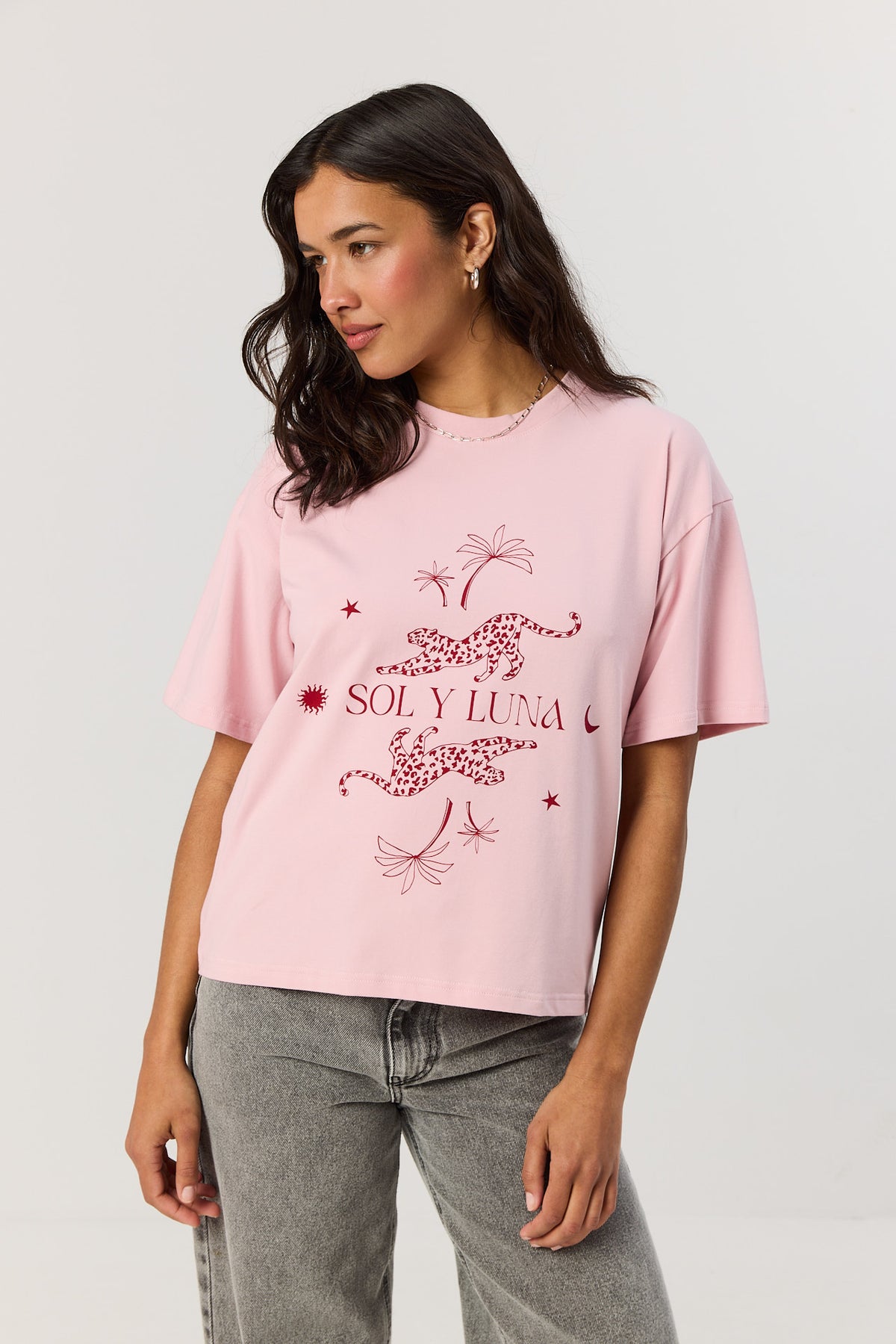 T-shirt Leo smoky pink