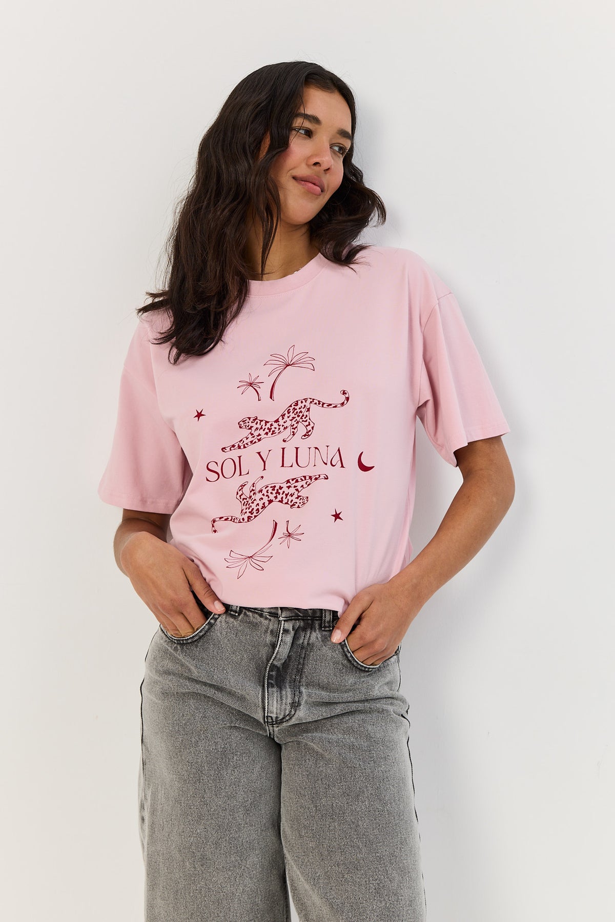 T-shirt Leo smoky pink