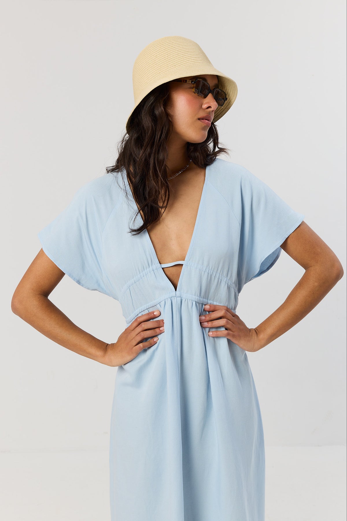 Sukienka Noah powder blue