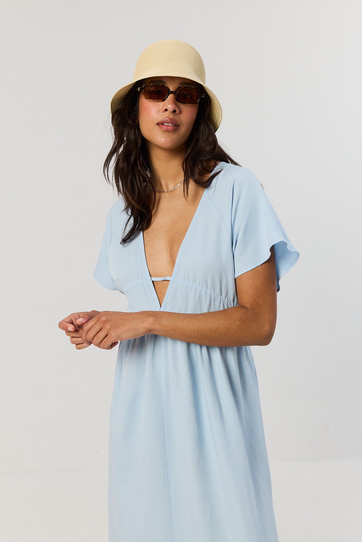 Sukienka Noah powder blue