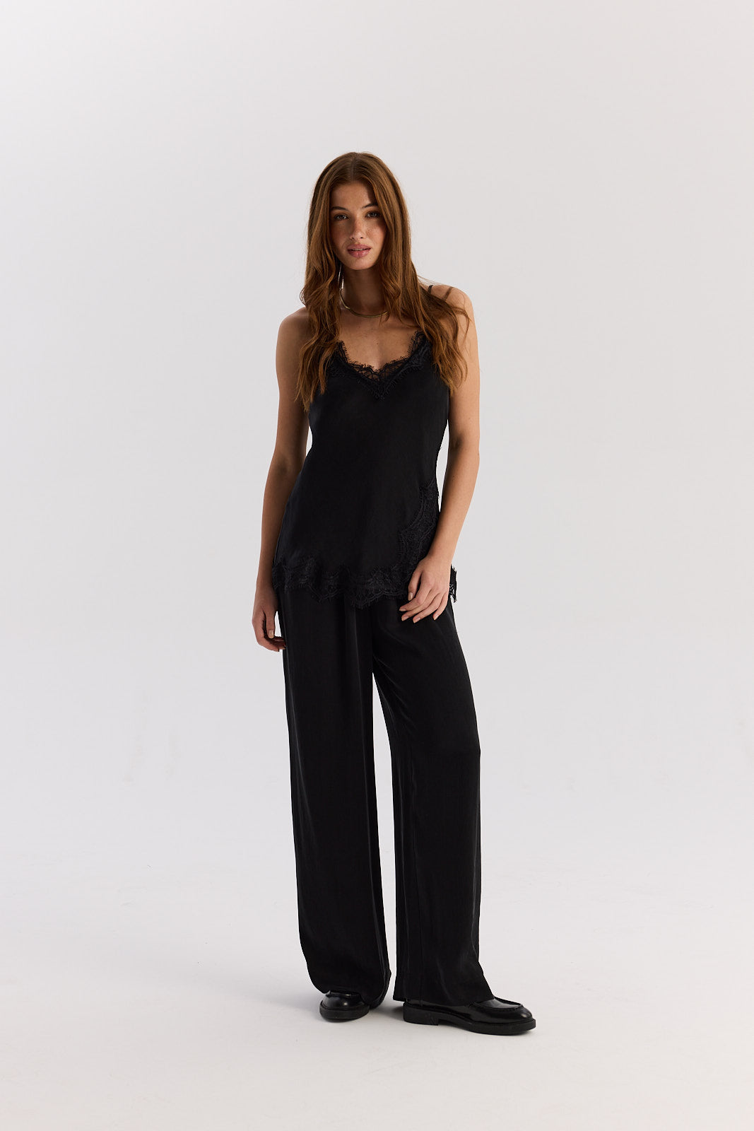 Spodnie Cupro black