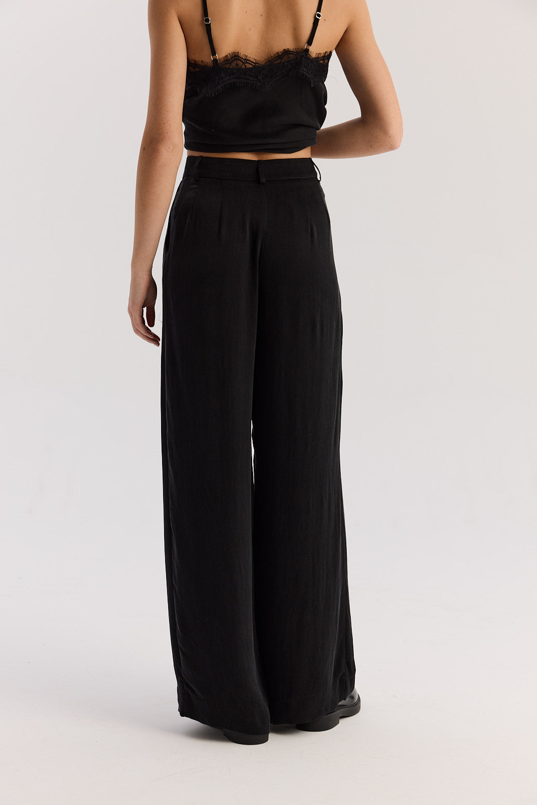 Spodnie Cupro black