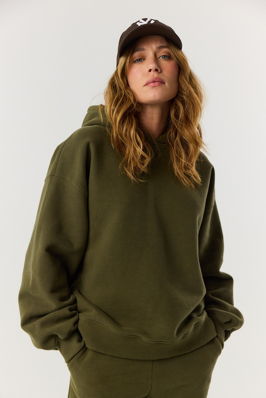 Bluza Boyfriend Hoodie khaki