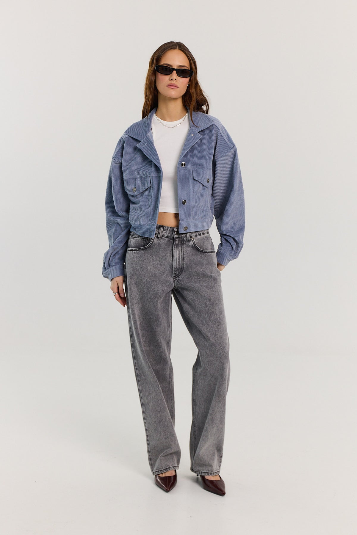 Jeansy Parker light grey