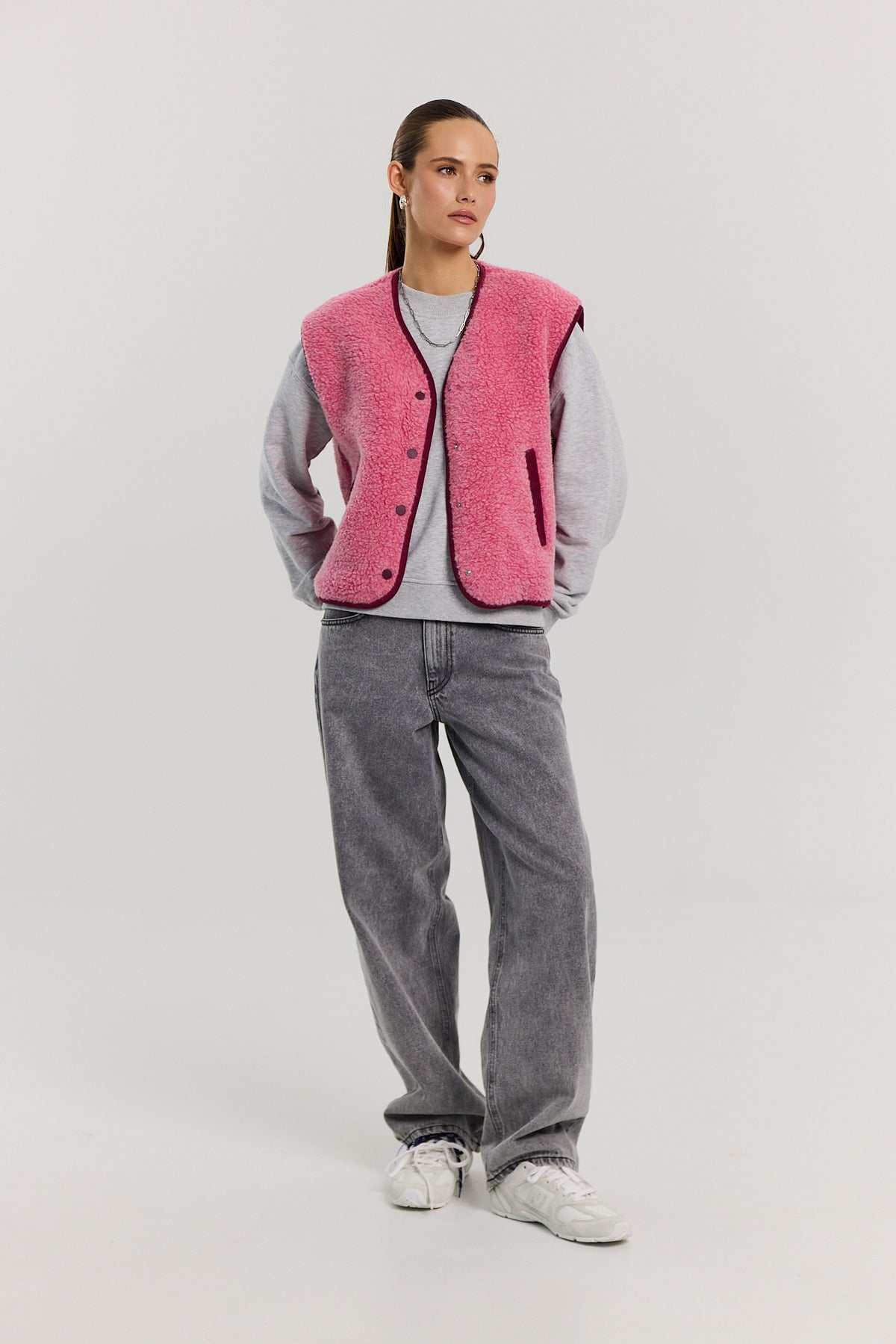 Kamizelka Eliot merino pink