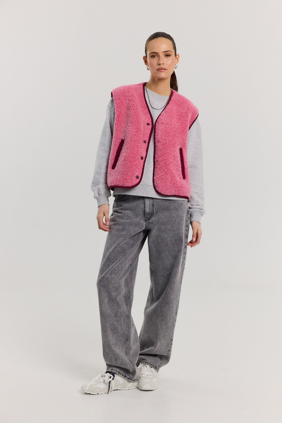 Kamizelka Eliot merino pink