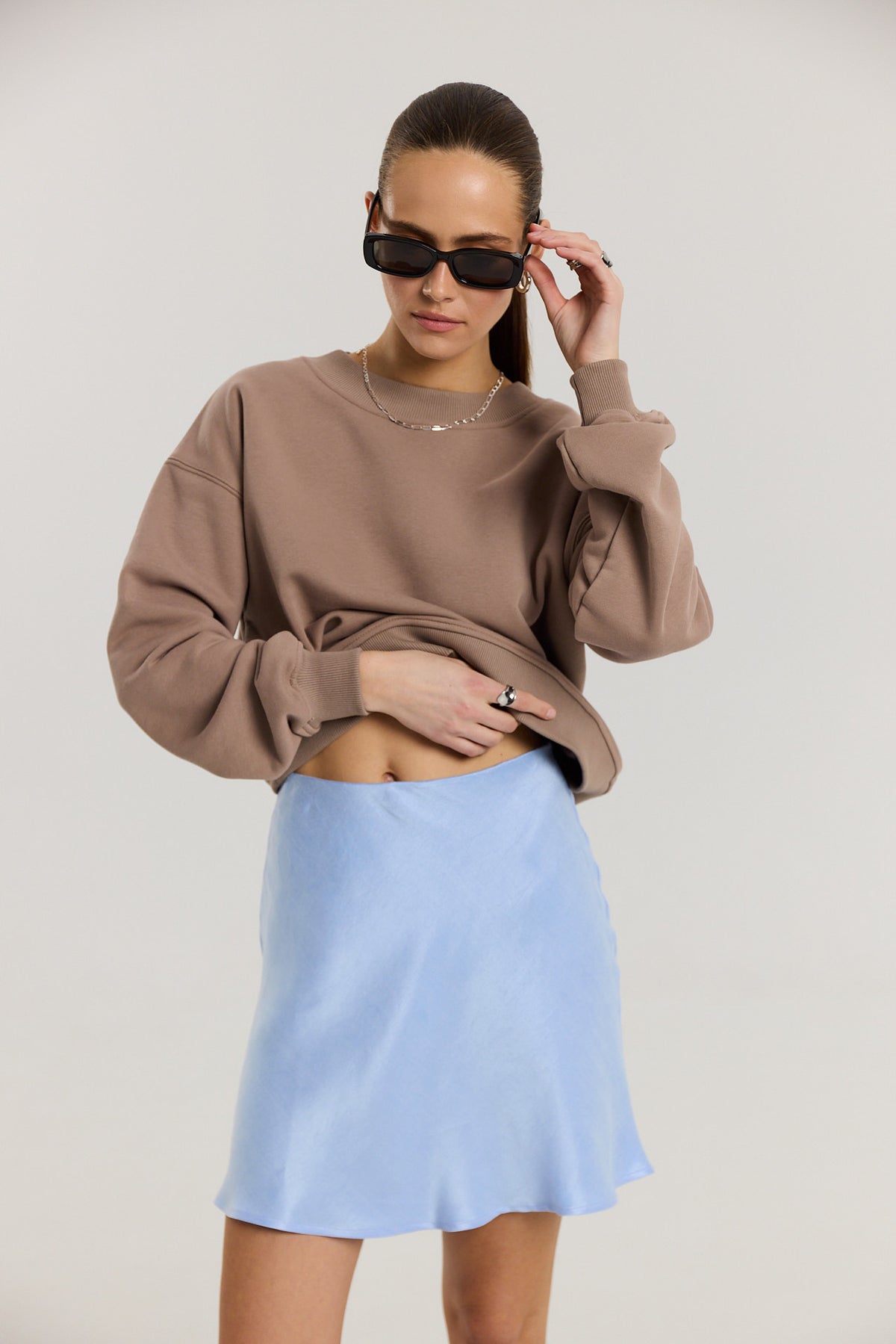 Spódnica Petra short powder blue
