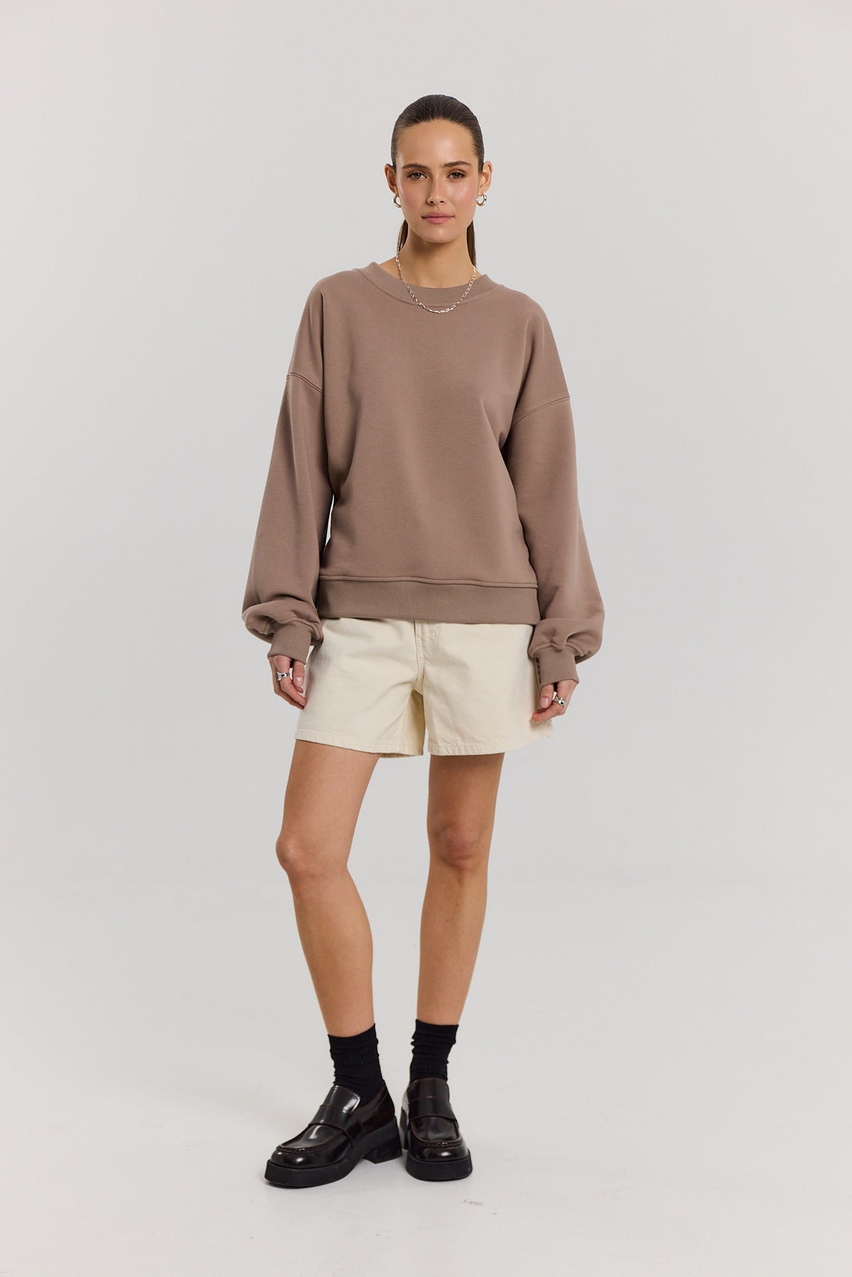 Bluza Boyfriend latte