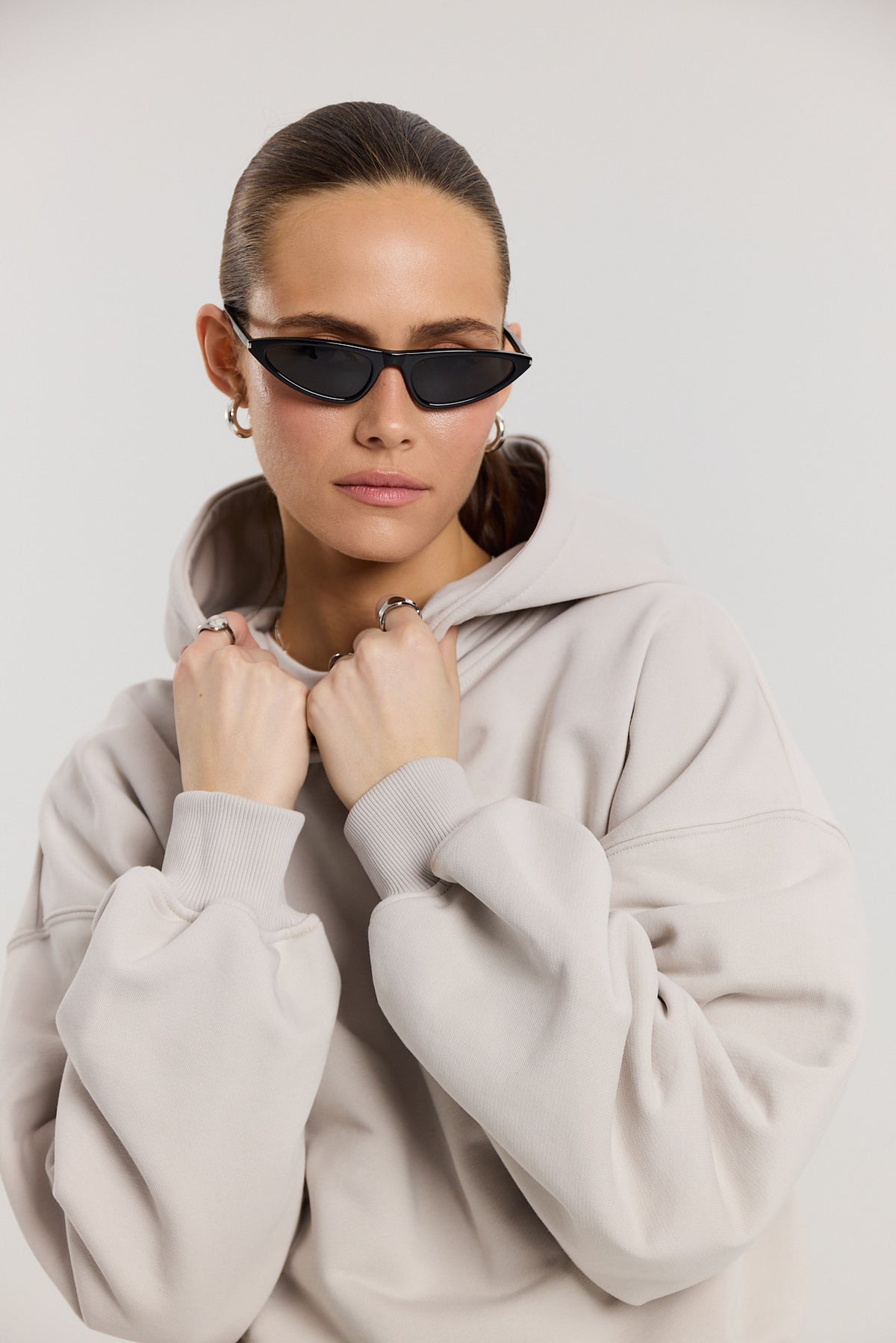 Bluza Boyfriend Hoodie almond milk