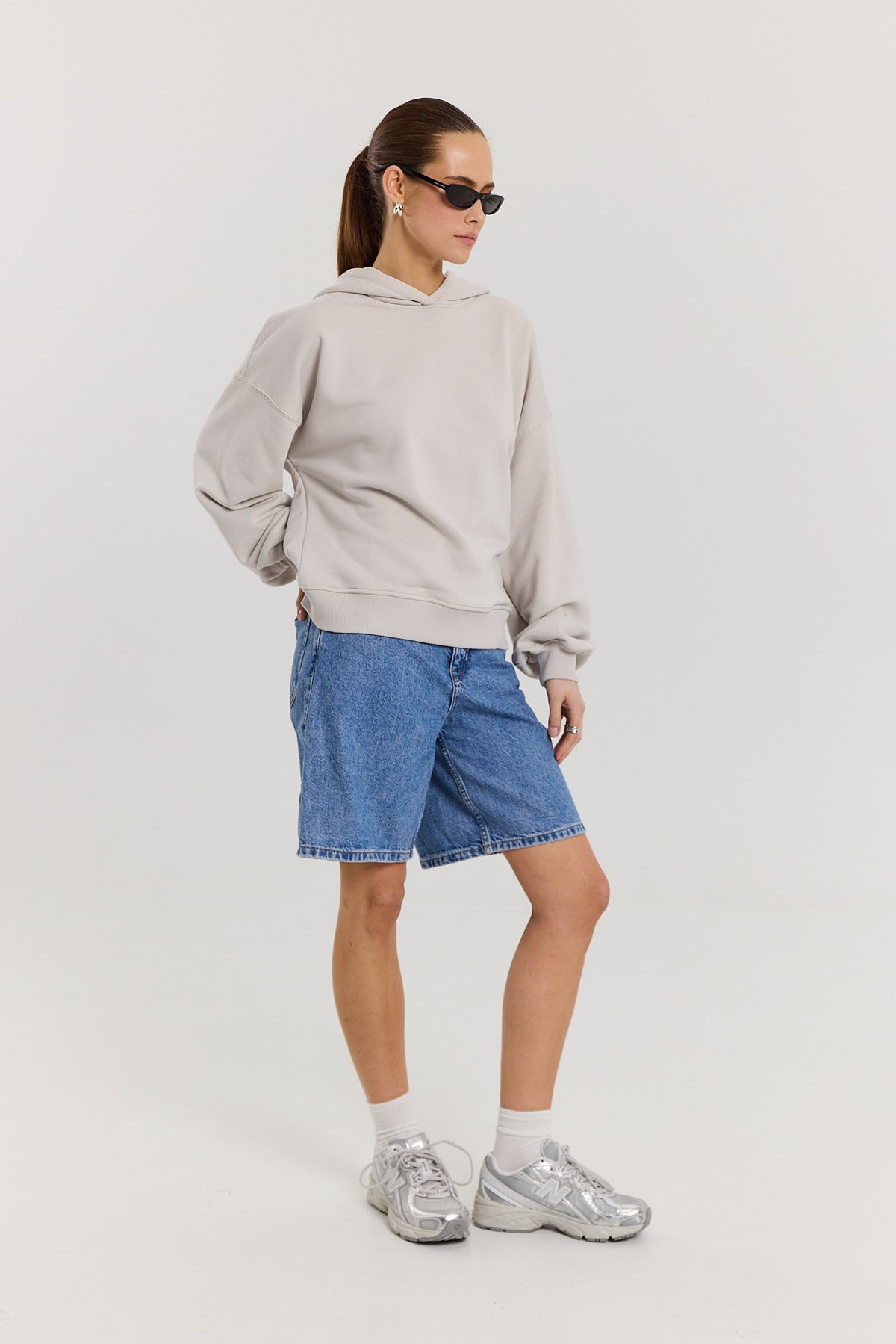 Bluza Boyfriend Hoodie almond milk