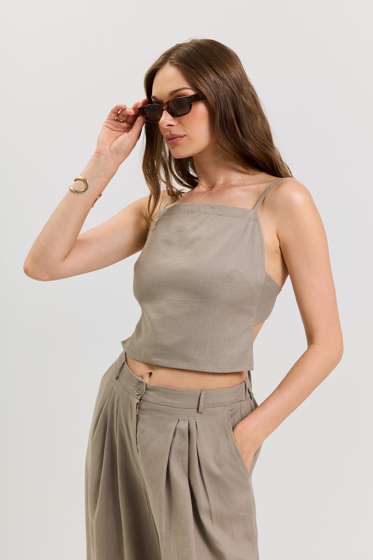 Top Lizzie linen beige