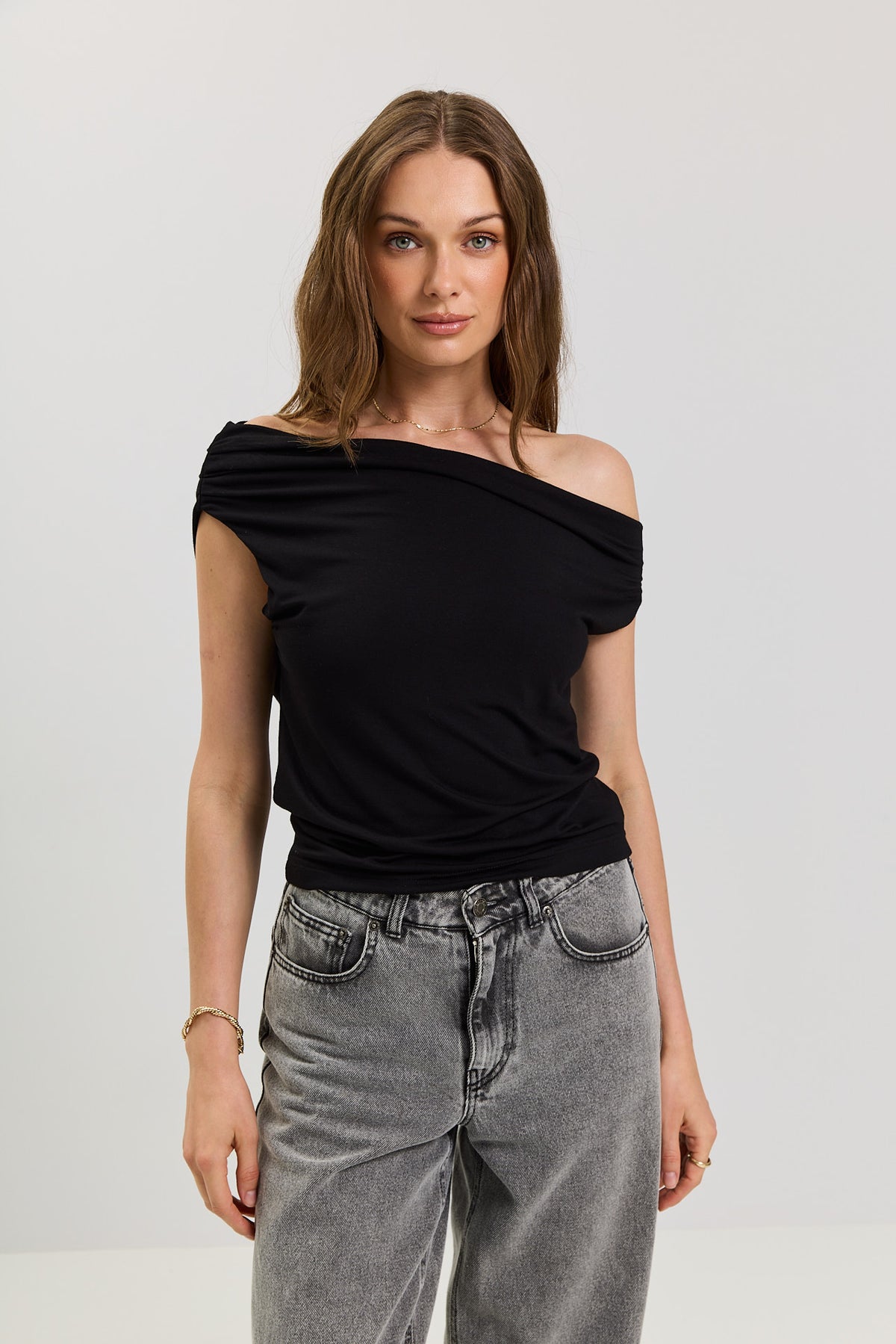 Top Heidi bamboo black
