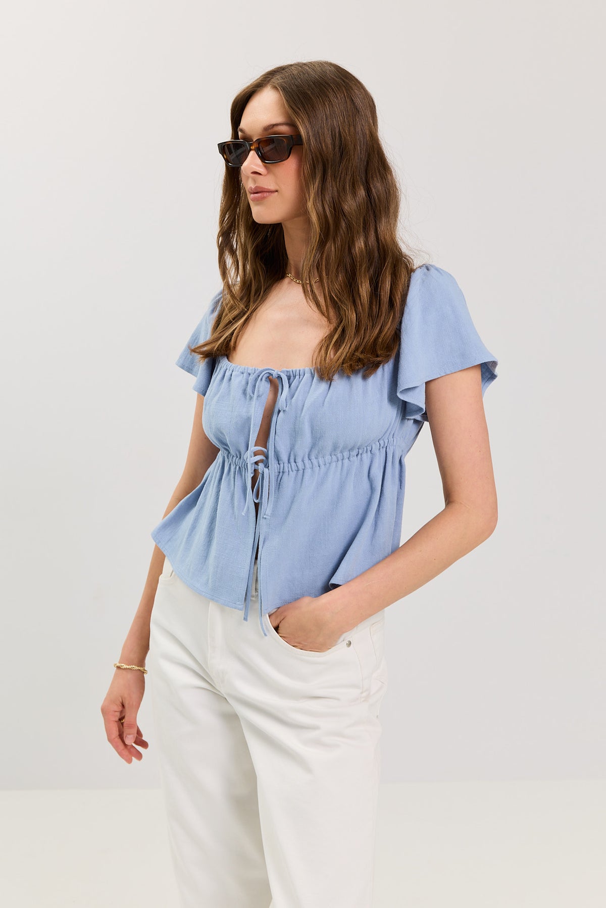 Top Nelly powder blue