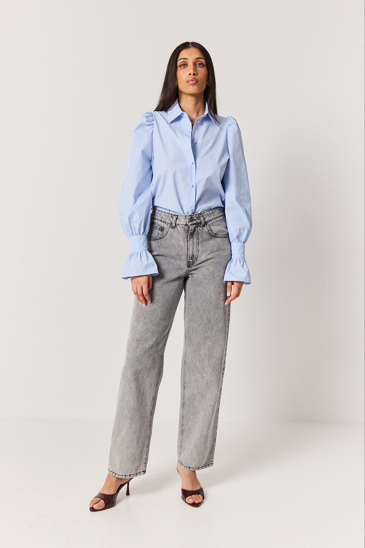 Koszula Emma powder blue