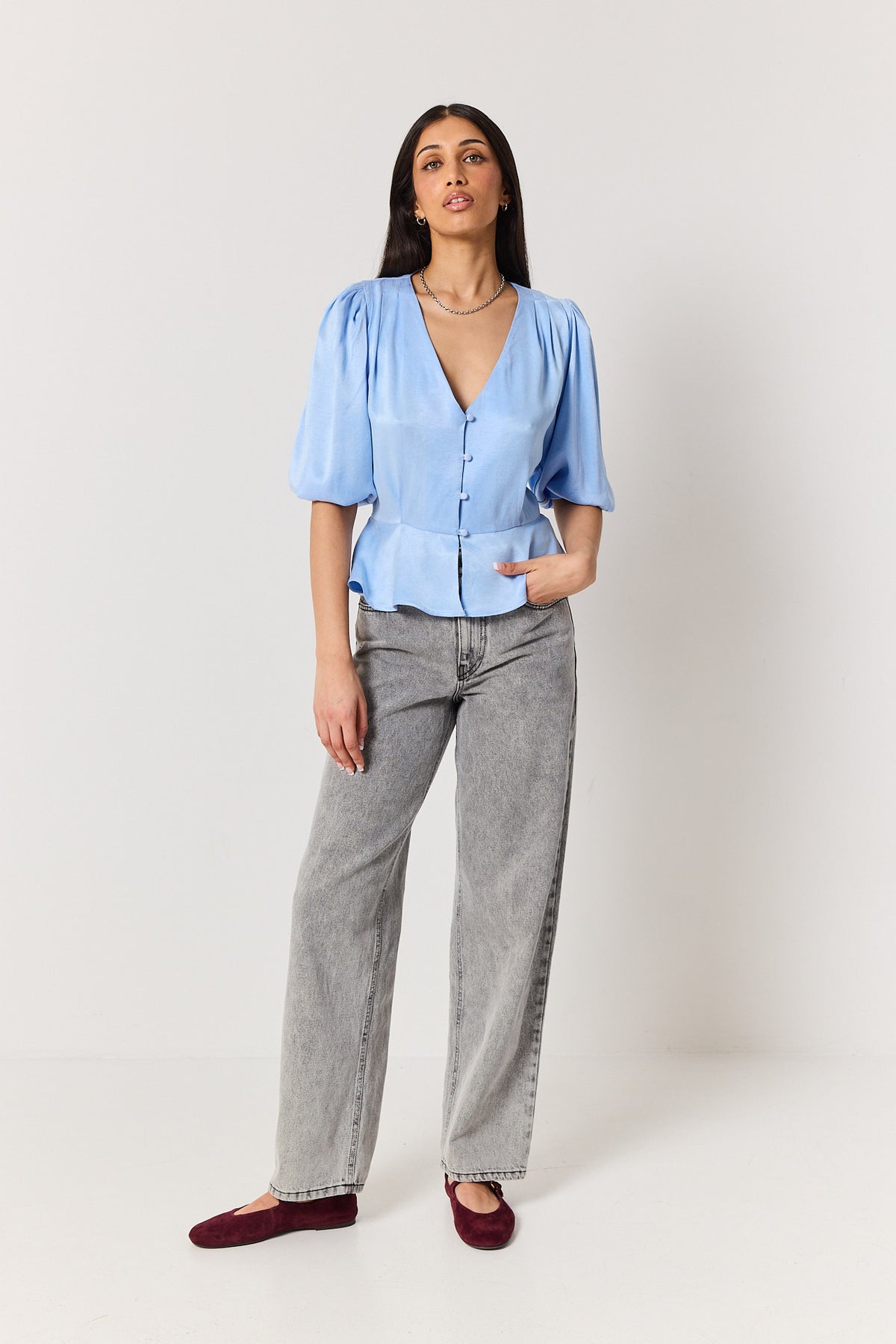 Koszula Margot powder blue