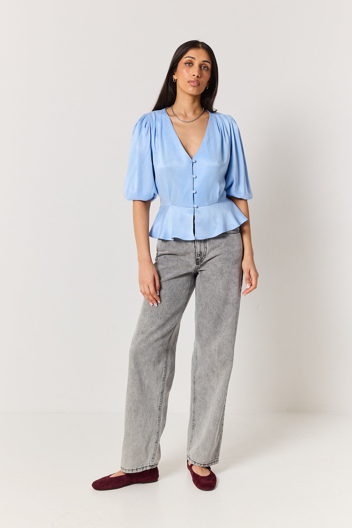 Koszula Margot powder blue