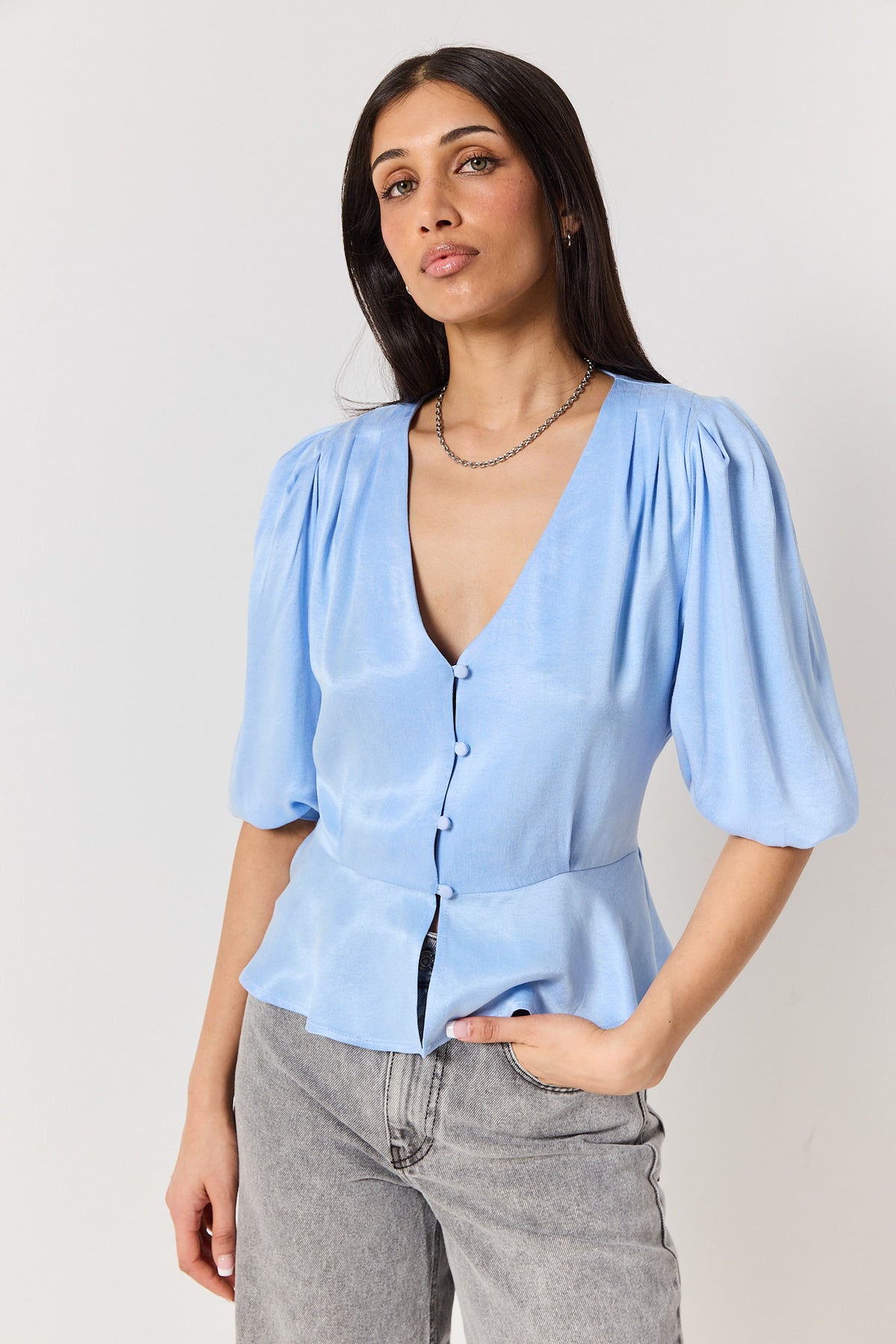 Koszula Margot powder blue