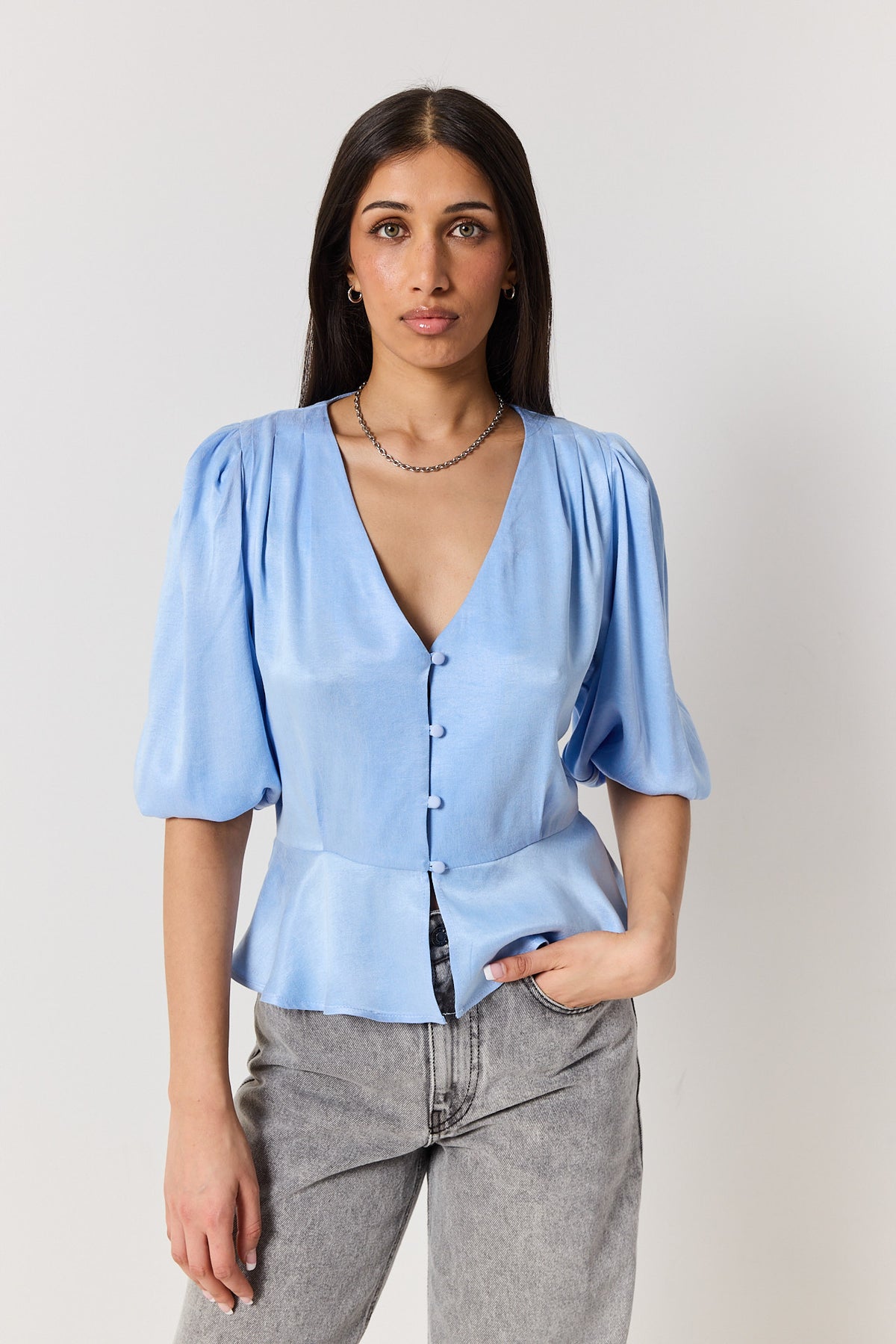 Koszula Margot powder blue