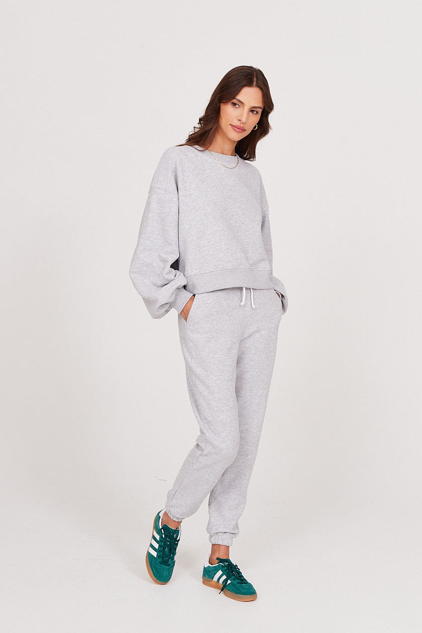 Spodnie dresowe light grey melange