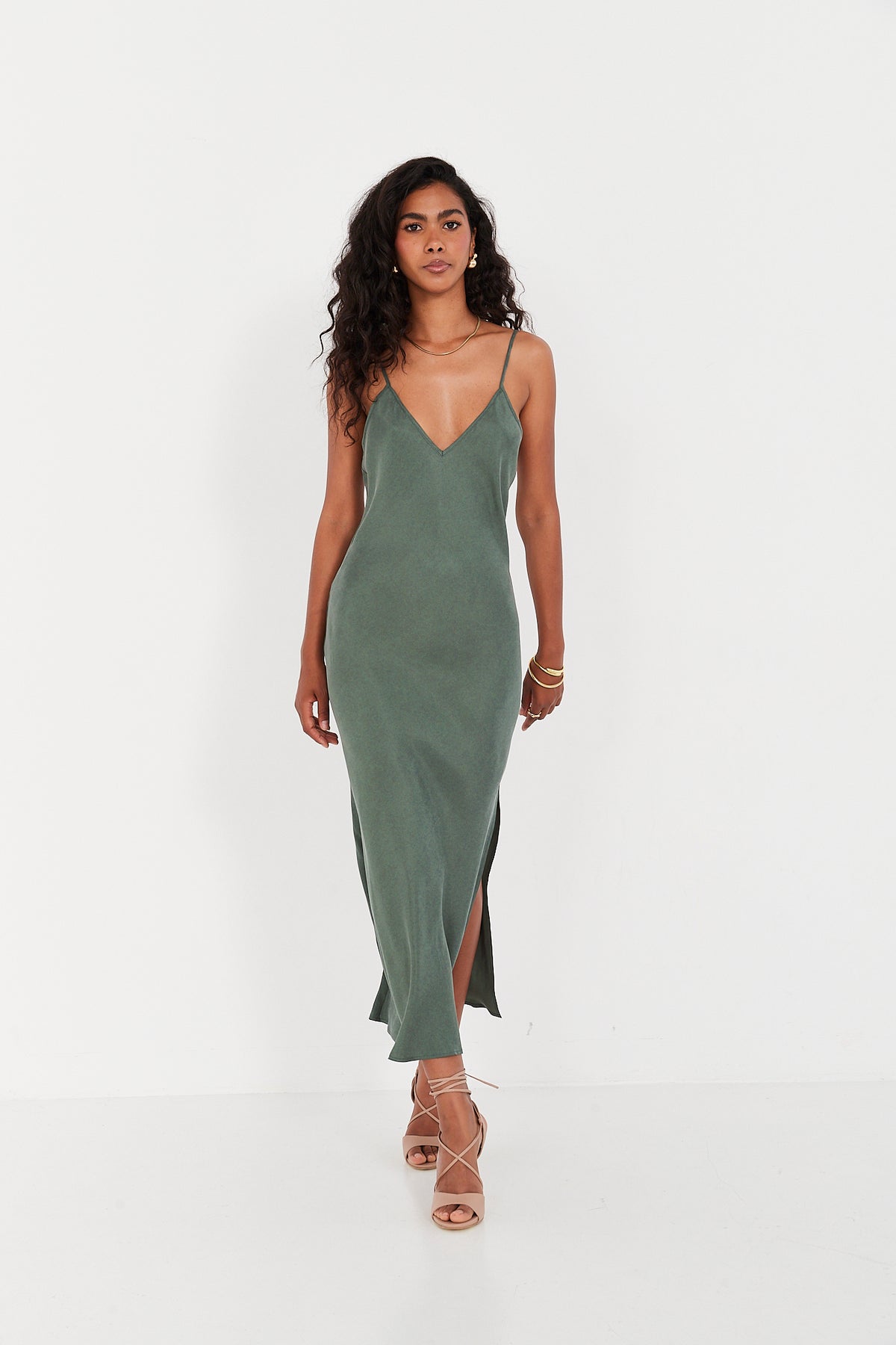 Sukienka Selena smoky green