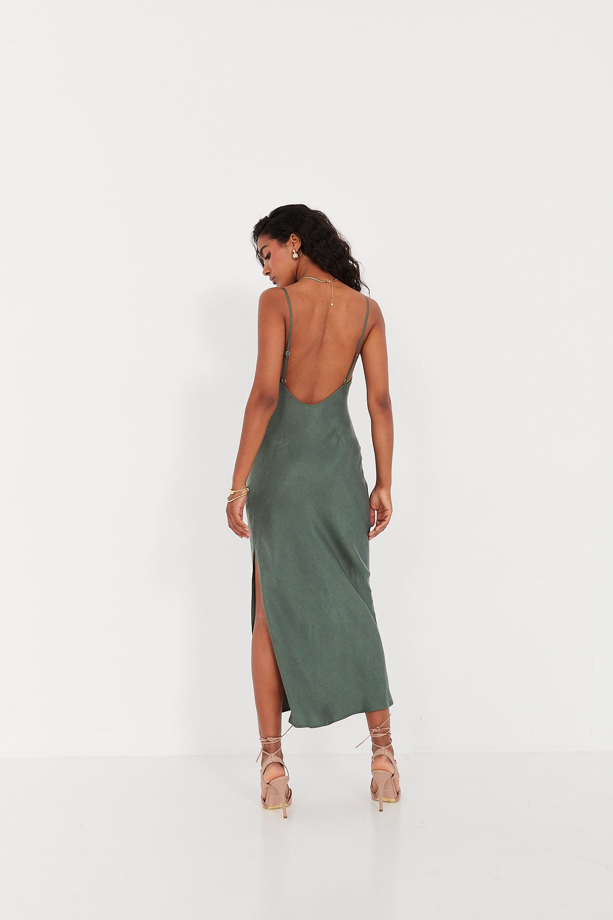 Sukienka Selena smoky green