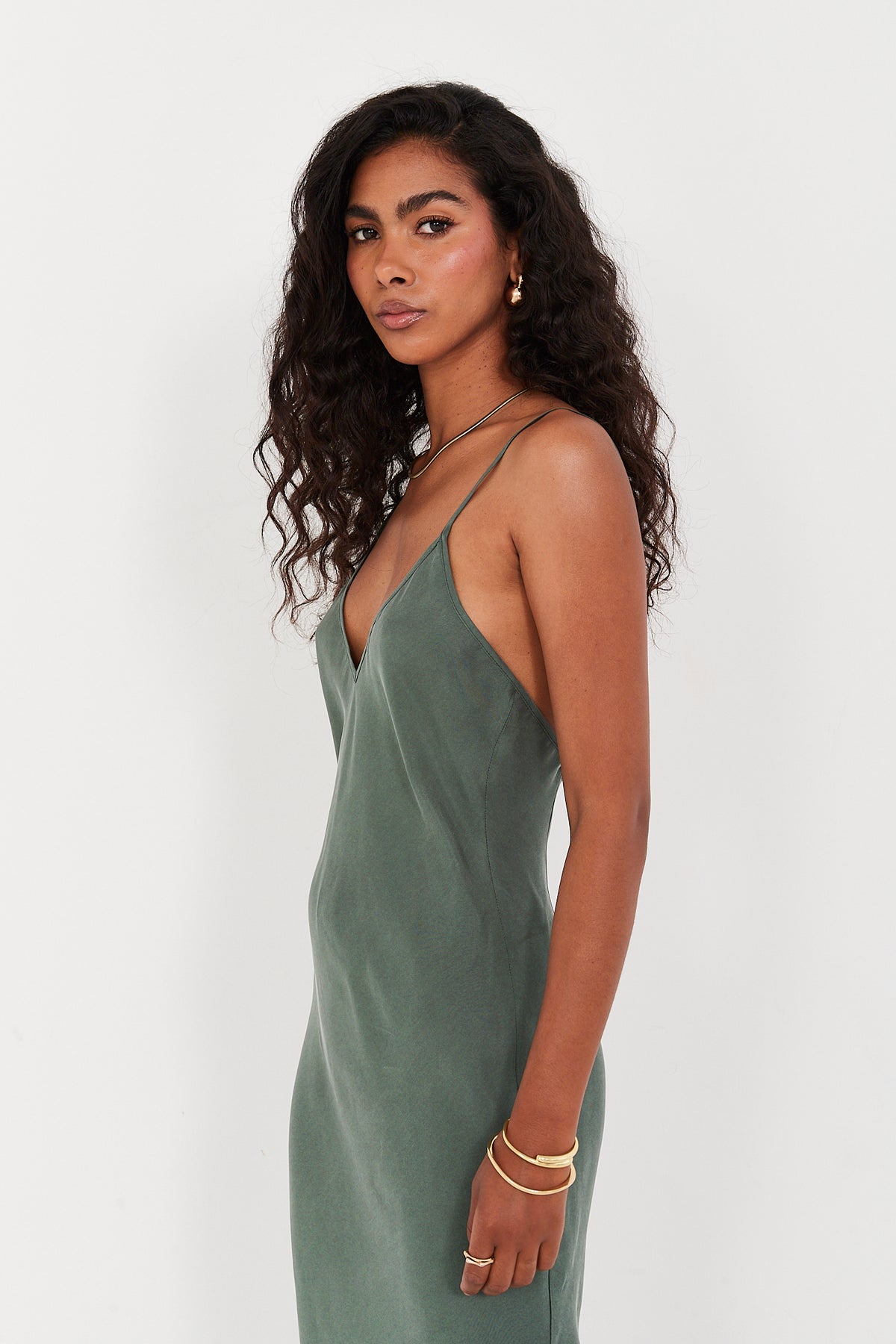 Sukienka Selena smoky green