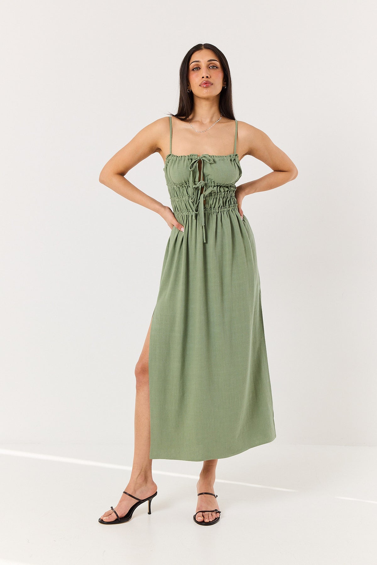 Sukienka Sienna smoky green