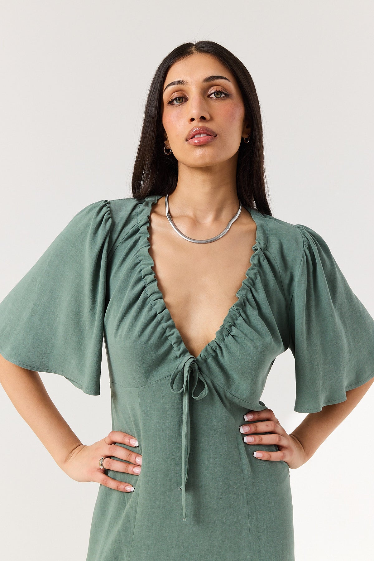 Sukienka Alessa smoky green