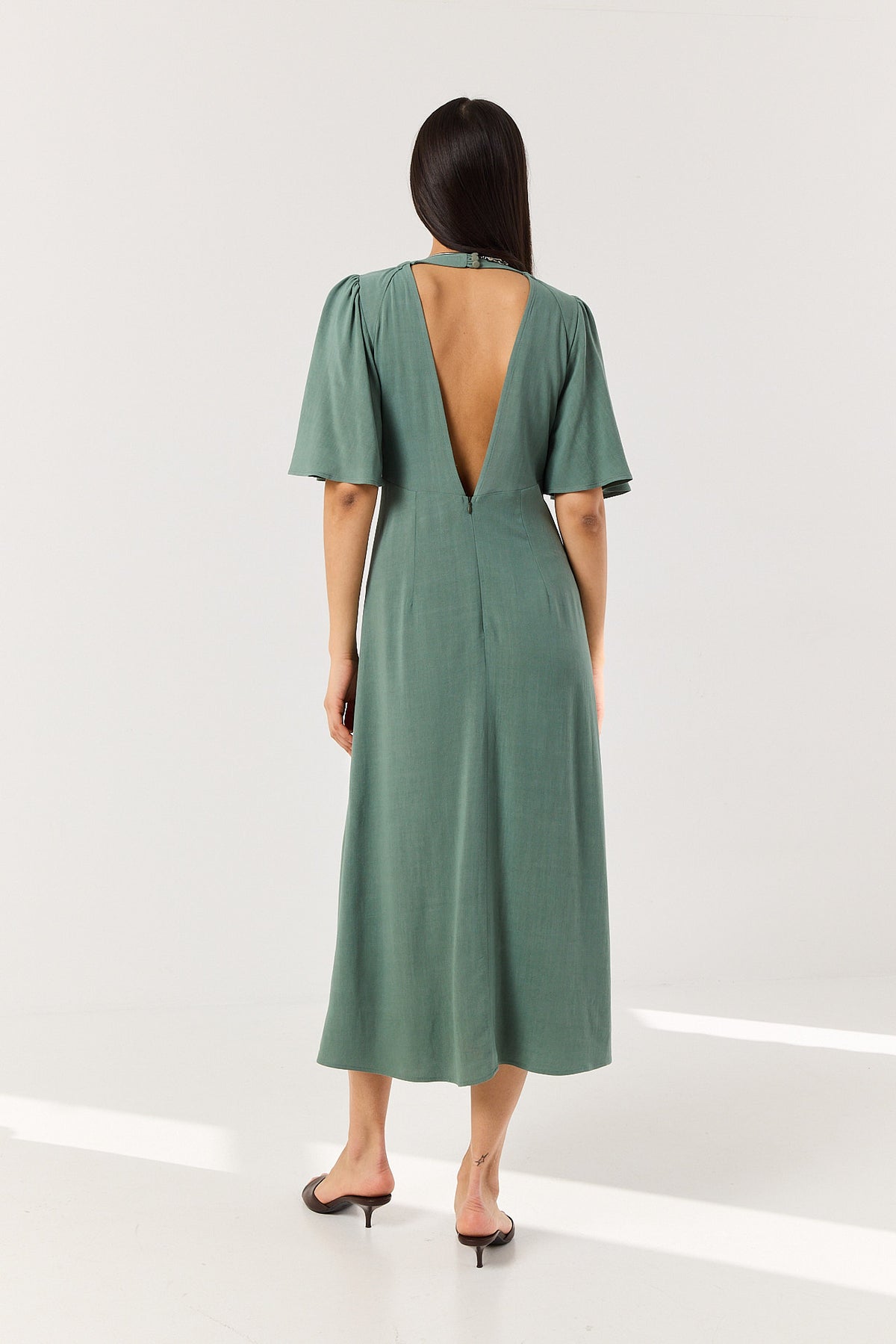 Sukienka Alessa smoky green