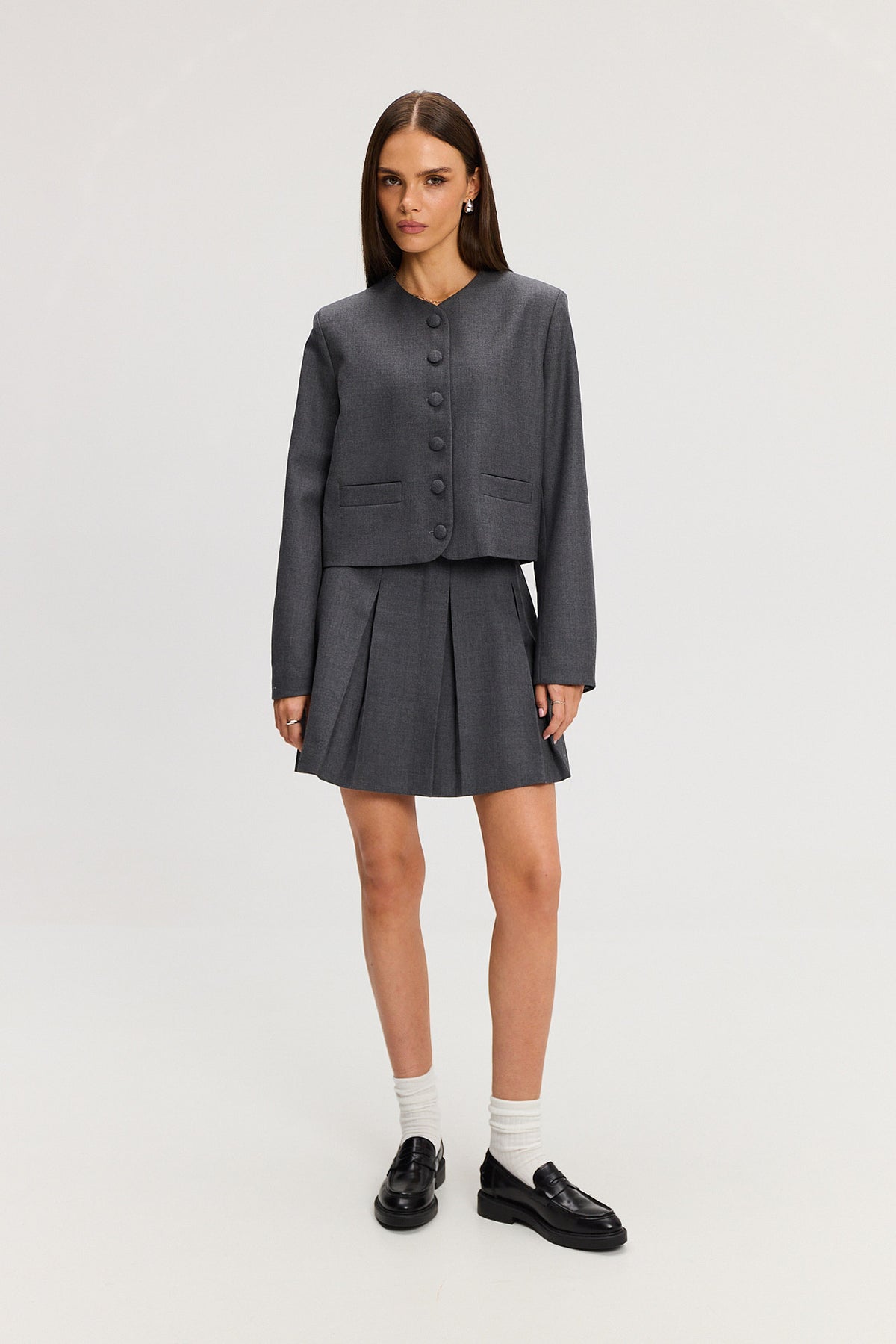Spódnica Uma wool grey