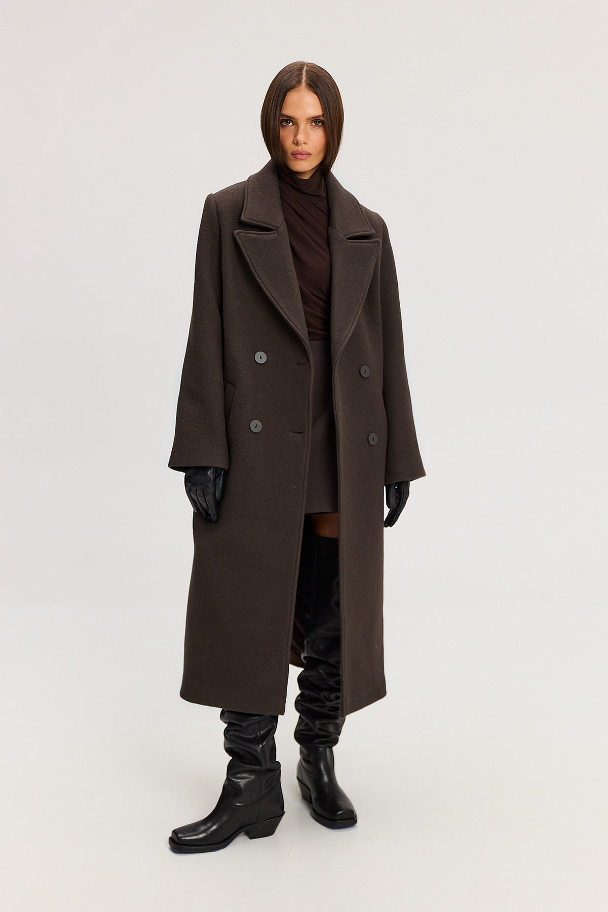 Płaszcz Carmen dark brown