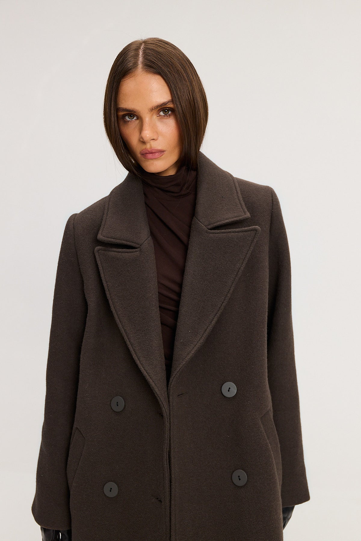 Płaszcz Carmen dark brown