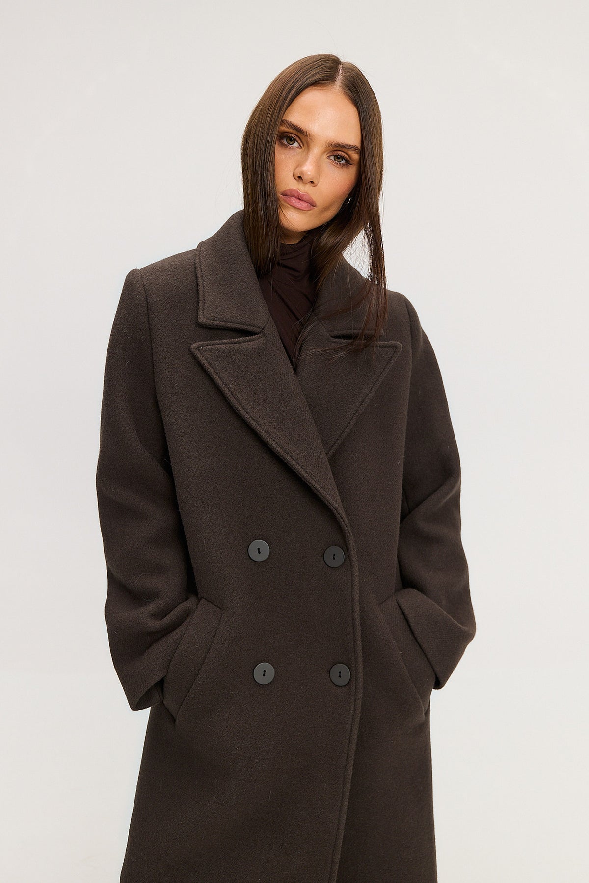 Płaszcz Carmen dark brown